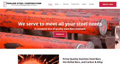 Desktop Screenshot of perlowsteel.com